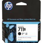 HP 711B 38-ml Black DesignJet Ink Cartridge