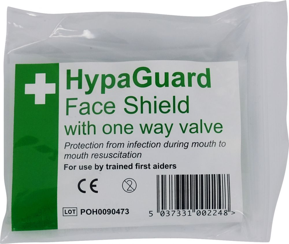 Safety First Aid Gro HypaGuard Face Shield Single Use (Pack 20)