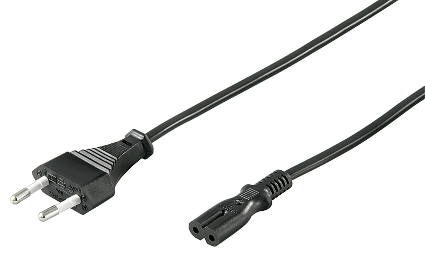 Image of Microconnect PE030710 power cable Black 1 m Power plug type C C7...