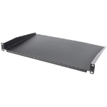 Intellinet 19" Cantilever Shelf, 1U, Shelf Depth 350mm, Non-Vented, Max 25kg, Black, Three Year Warranty