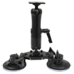 Brodit Double suction cup holder with base mount