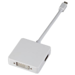 EFB Elektronik EB986 video kabel adapter 0,15 m Mini DisplayPort DisplayPort + DVI + HDMI Wit