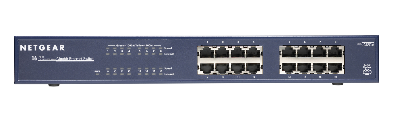 Image of NETGEAR JGS516 Unmanaged Blue