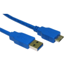 Cables Direct USB3-MICROB-BL USB cable 2 m USB 3.2 Gen 1 (3.1 Gen 1) USB A Micro-USB B Blue