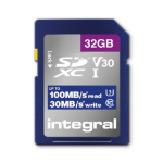 Integral 32GB SD MEMORY CARD SDHC UHS-1 U3 CL10 V30 UP TO R-100 MBS