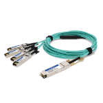 AddOn Networks ADD-Q28CIS28MX-O1M InfiniBand/fibre optic cable 1 m QSFP28 4x SFP28 AOC Aqua colour