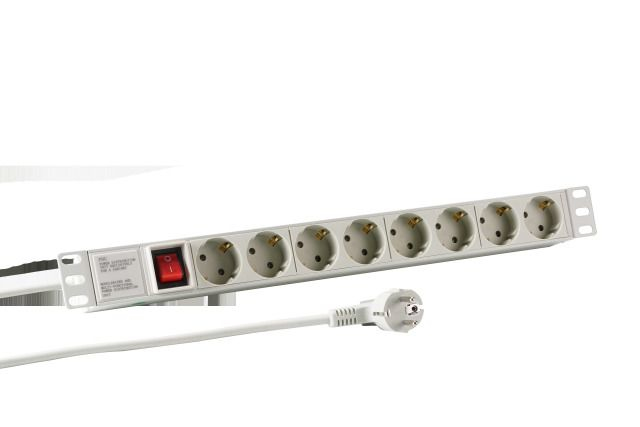 Image of EFB Elektronik EK631DE.2GR power extension 2 m 8 AC outlet(s)...
