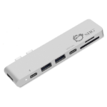 Siig JU-TB0412-S1 laptop dock/port replicator USB 3.2 Gen 1 (3.1 Gen 1) Type-C Silver