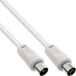 InLine Antenna Cable 2x shielded ultra low loss >75dB white 7m