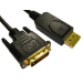 Cables Direct DisplayPort - DVI, 1m DVI-D Black