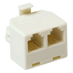 ACT RJ Modulair T-adapters 2x RJ-12 female - 1x RJ-12 male