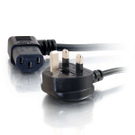 C2G 10m 18 AWG UK 90° Power Cord (IEC320C13R to BS 1363)