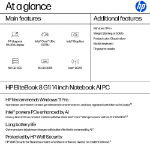 HP EliteBook 8 G1i 14 inch Notebook AI PC Intel Core Ultra 5 235U Laptop 14" WUXGA 16 GB DDR5-SDRAM 512 GB SSD Wi-Fi 7 (802.11be) Windows 11 Pro Silver