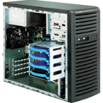 Supermicro 731i-300B Mini-Tower Black Server Case with 300W 80PLUS Bronze Power Supply