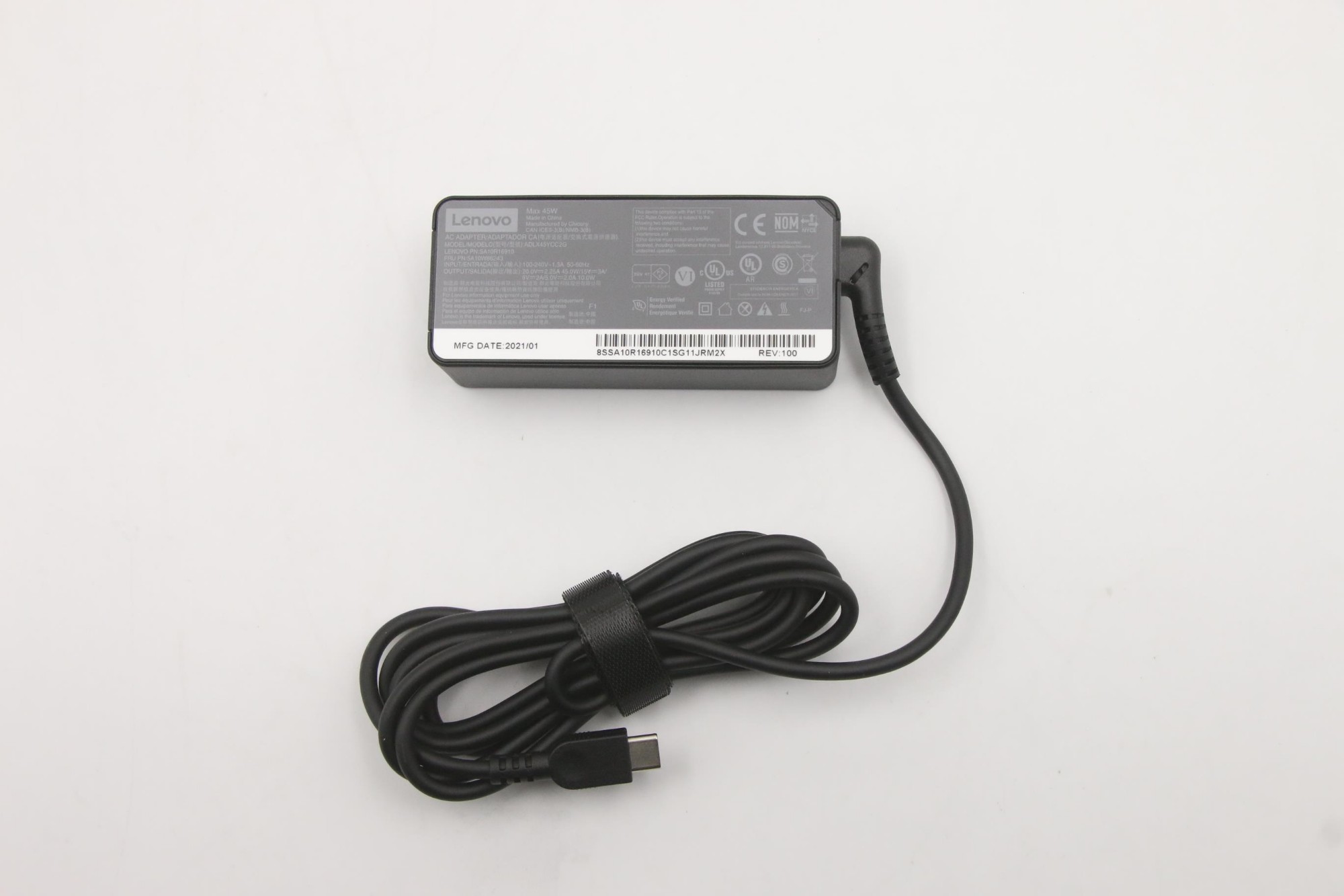Photos - Other Components Lenovo 5A10W86243 power adapter/inverter Indoor 45 W Black 