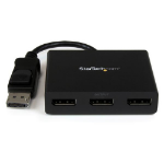 StarTech.com 3-Port Multi Monitor Adapter - DisplayPort 1.2 MST Hub to Dual 4K 30Hz & 1x 1080p - Video Splitter for Extended Desktop Mode on Windows PCs Only - DP to 3x DP Monitors