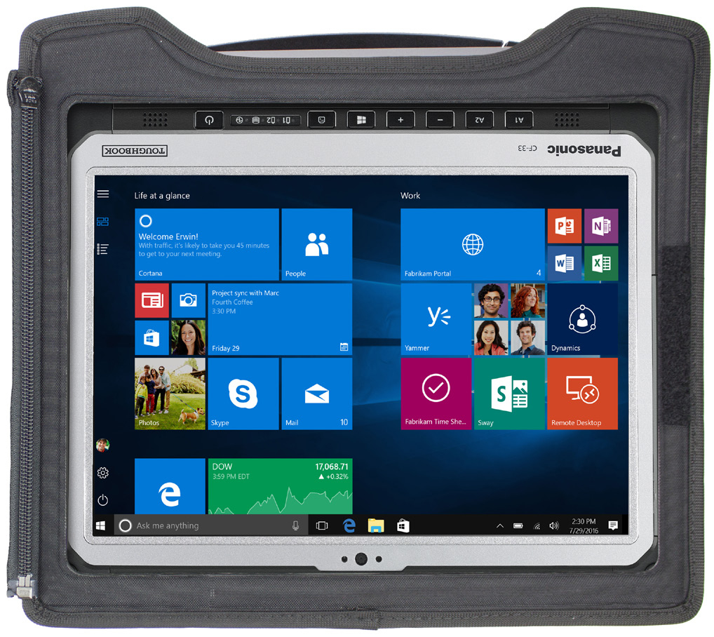 Panasonic PCPE-INF33A2 laptop case 30.5 cm (12") Cover Black. Gre