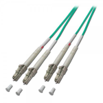 Lindy 3 meter Fibre Optic Male Multimode LSOH Cable - LC to LC, 50/125?m OM4 - 46737