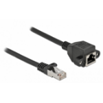 DeLOCK Network Extension Cable S/FTP RJ45 plug to RJ45 jack Cat.6A 5 m black