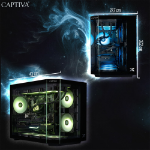 CAPTIVA PC Highend Gaming R90-031 (Ryzen 7 5700X/RTX5070 12GB GDDR7/SSD 1TB/32GB/WLAN/Windows 11 Home 64-bit) AMD Ryzen™ 7 DDR4-SDRAM NVIDIA GeForce RTX 5070 Black