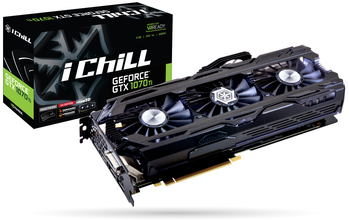 Inno3D C107T4-1SDN-P5DN graphics card NVIDIA GeForce GTX 1070 Ti 8 GB