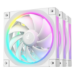 DeepCool FL12 WH-3 in 1 Computer case Fan 12 cm White 3 pc(s)