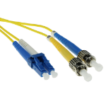 ACT 20 meter LSZH Singlemode 9/125 OS2 glasvezel patchkabel duplex met LC en ST connectoren