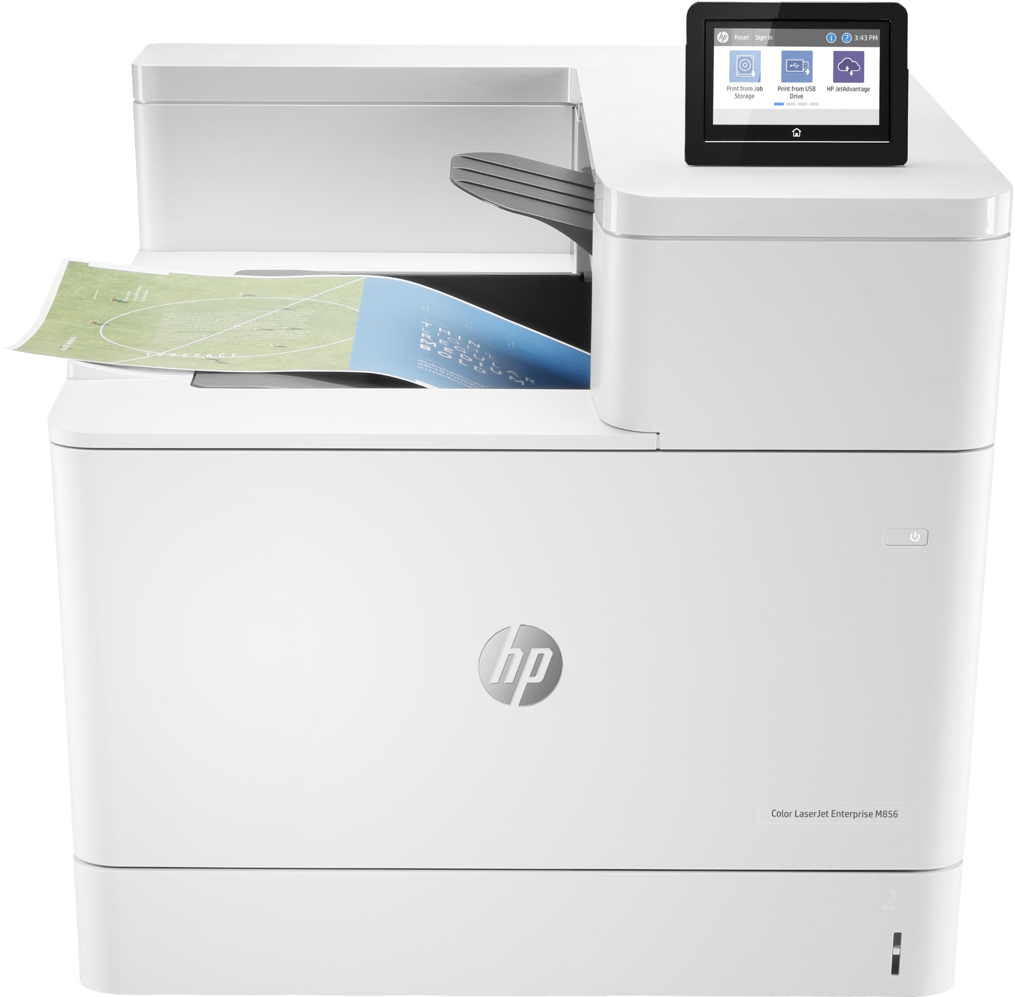 HP Color LaserJet Enterprise M856dn, Print, Two-sided printing