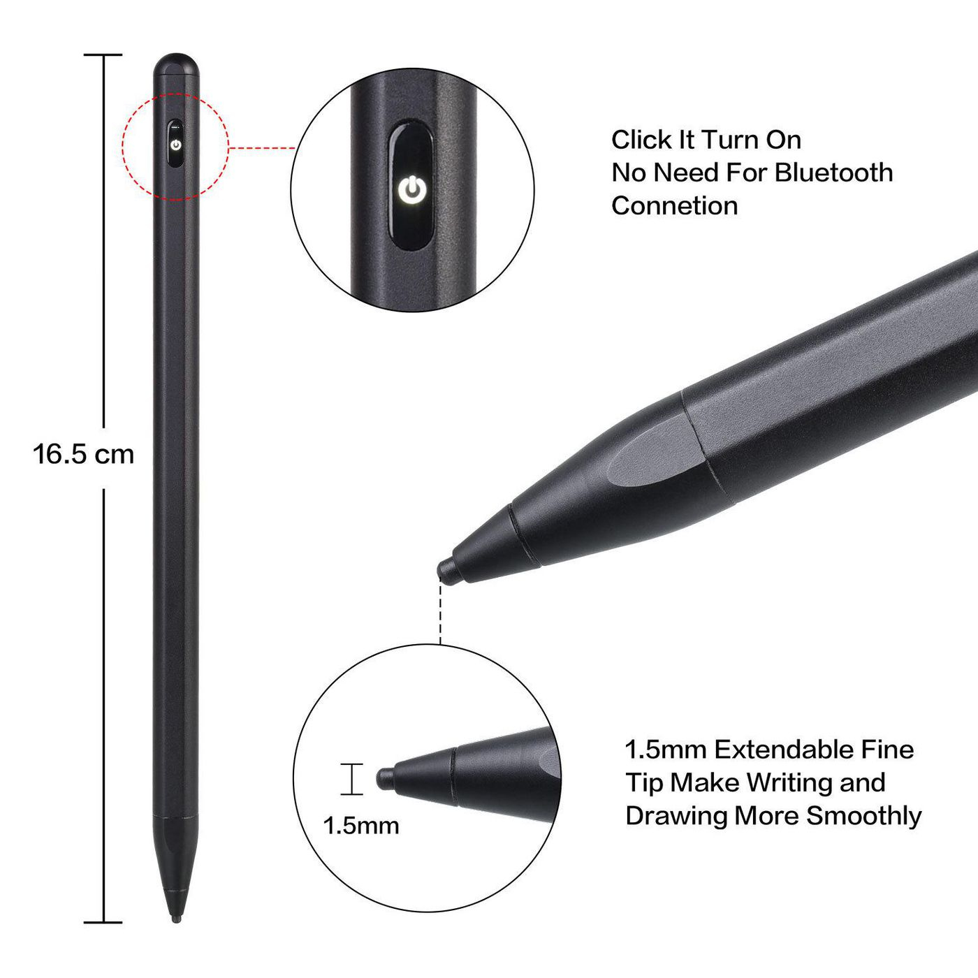 Coreparts Black Mobx-Acc-011 Stylus Pen 20 G