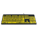 Ceratech Accuratus Rainbow 2 USB High Visibility Keyboard with Extra Large Keys For Early Learning & Visual Impairment.