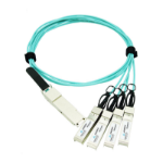 Axiom 10443-AX fiber optic cable 393.7" (10 m) QSFP28 4x QSFP28 Turquoise