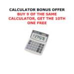 Canon LS82ZBL 8 DIGIT DUAL POWER ANGLED DISPLAY BUY 9 GET 1 FREE