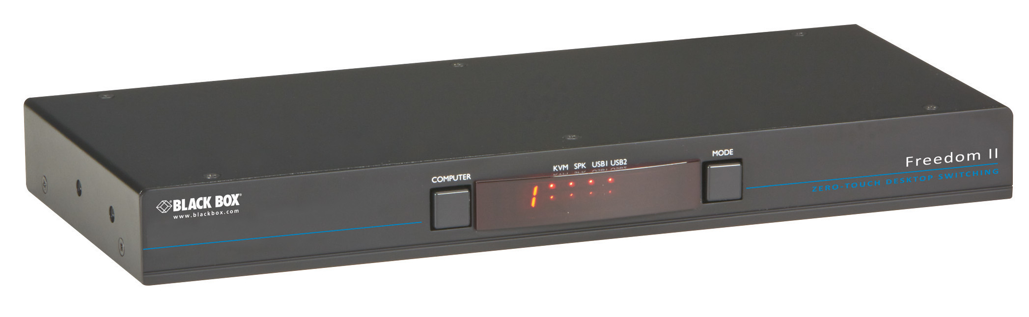 Image of Black Box Freedom II KVM switch Black, Grey