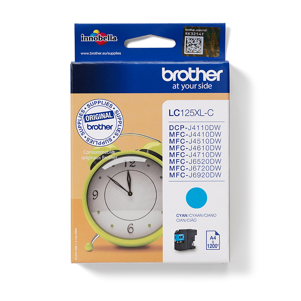 Image of Brother LC-125XLC Ink cartridge cyan, 1.2K pages ISO/IEC 24711 8ml...