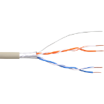 InLine Telephone Cable 4 wire solid installation 2x2x06mm shielded 25m