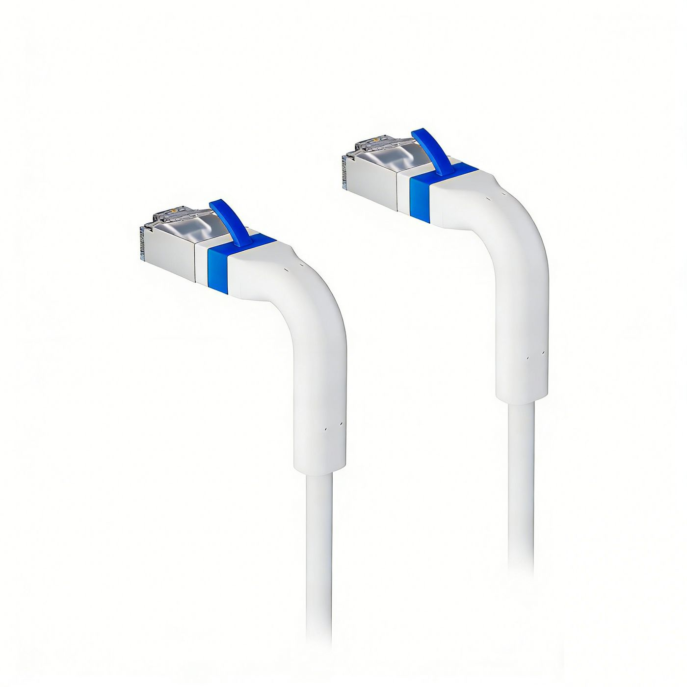 Photos - Cable (video, audio, USB) Lanview LV-6AFTP-FLEX-ANG-005W-S networking cable White 0.5 m Cat6a U/