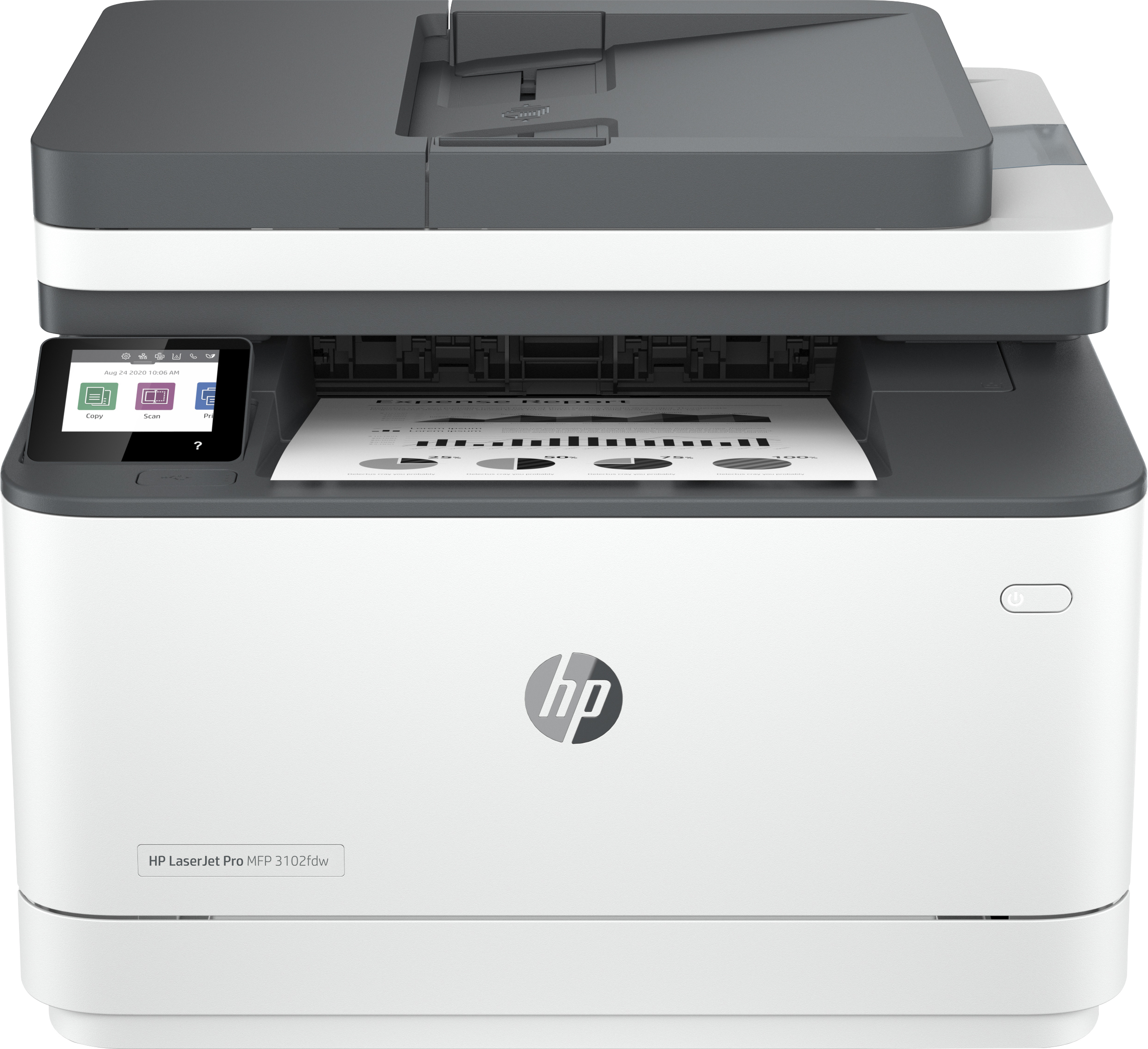 Image of HP LaserJet Pro MFP 3102fdw Printer, Black and white, Printer for...