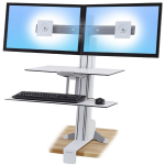 Ergotron WorkFit-S White PC Multimedia stand