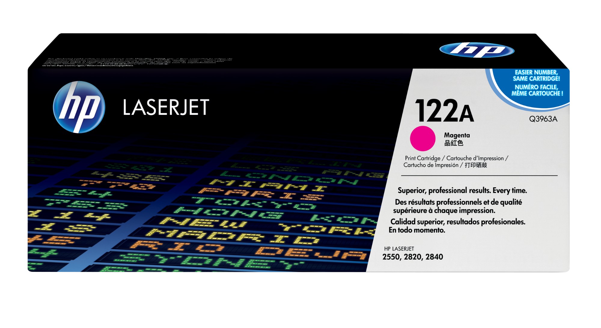 HP Q3963A/122A Toner magenta. 4K pages/5% for HP Color LaserJet 2550