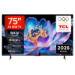 TCL 75V6D-UK TV 190.5 cm (75") 4K Ultra HD Smart TV Wi-Fi Black 330 cd/m²