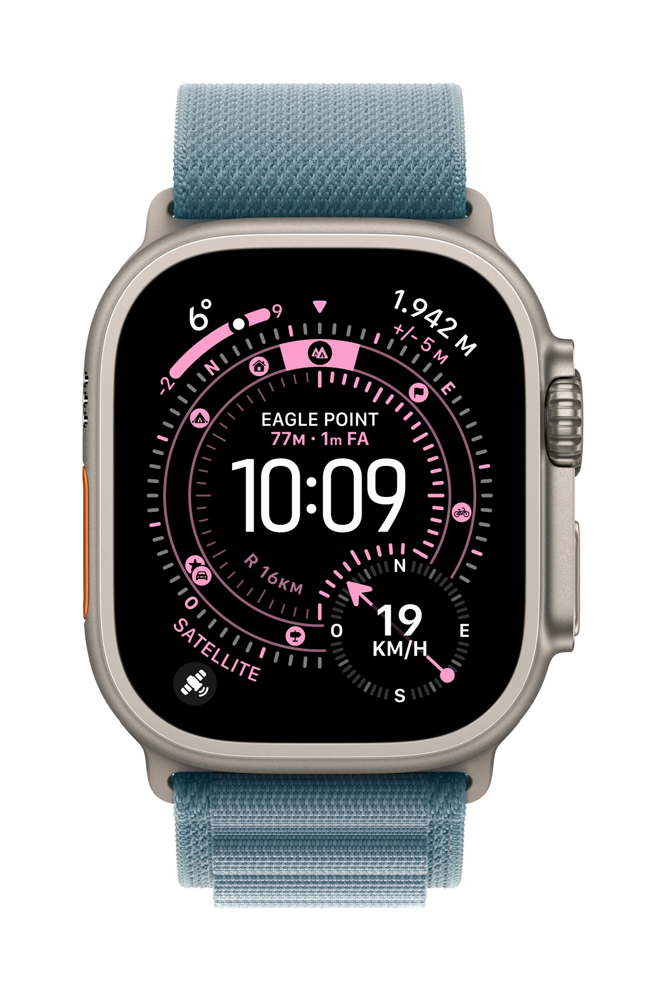 Apple MG9M4ZM/A smart wearable accessory Band Blue Titanium. Polyester