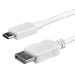 StarTech.com 3.3 ft. (1 m) USB-C to DisplayPort Cable - 4K 60Hz - White