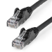 StarTech.com N6LPATCH50CMBK cable de red Negro 0,5 m Cat6 U/UTP (UTP)