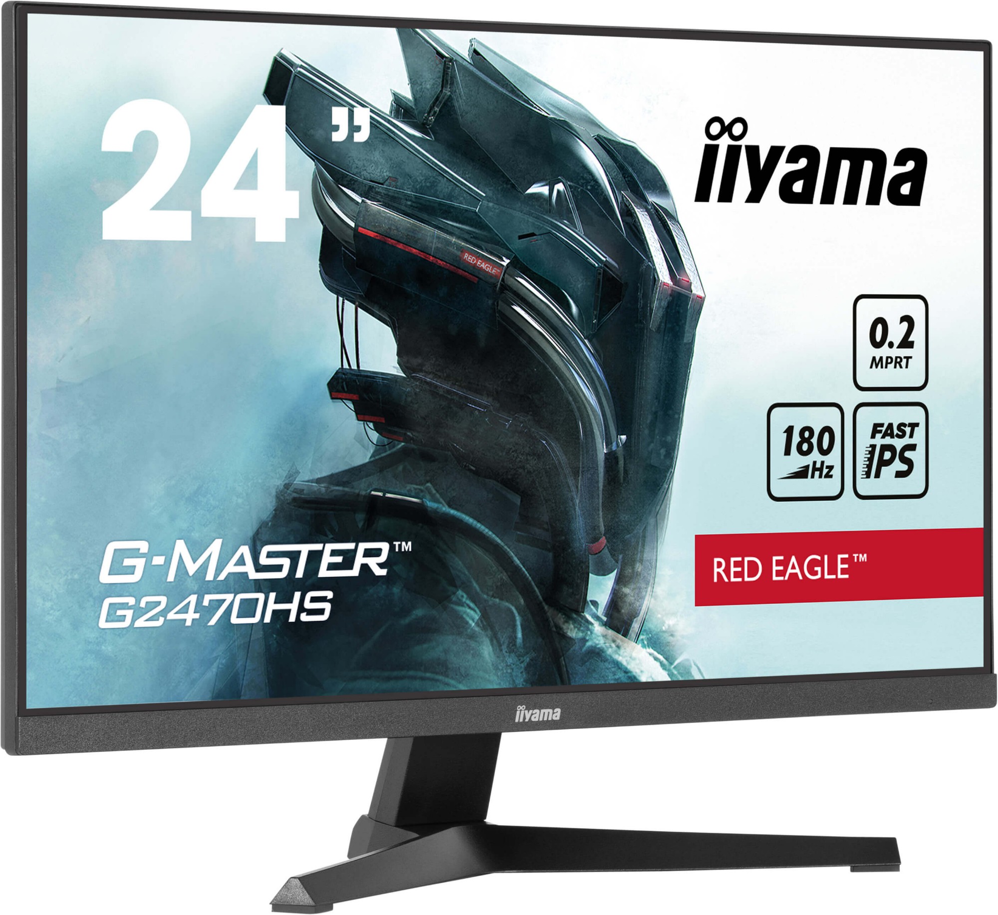 iiyama G-MASTER Unleash your full gaming potential with the Fast IPS G2470HS Red Eagle