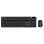 Naceb Technology NA-0123 teclado Ratón incluido Oficina RF inalámbrico QWERTY Español Negro