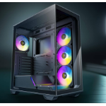 Antec C3 ARGB Black ATX,  270 Degrees View, 4x ARGB PWM Fans control, USB-C, 36CM top, 24cm Front. Cable Management, GPU 41.5 CM. Ultra Gaming Case