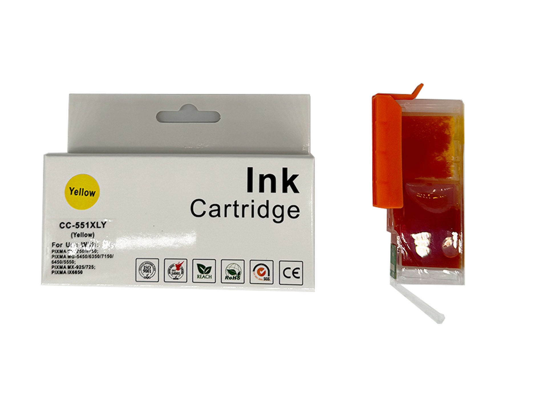 CTS Wholesale Comp Canon IP7250 CLI-551 XLY Yellow Ink Ctg  [CC-551Y XL]