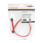 Rocstor Y10C865-RD SATA cable 17.7" (0.45 m) SATA 7-pin Black, Red