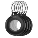 Belkin AIRTAG WATERPROOF KEYRING 4 PK BLACK