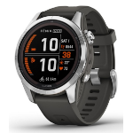 Garmin fēnix 7S Pro 3.05 cm (1.2") MIP 42 mm Digital 240 x 240 pixels Touchscreen Silver Wi-Fi GPS (satellite)